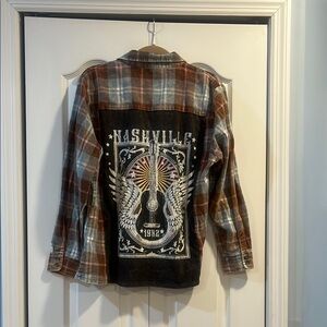 Plaid Nashville Graphic Shirt